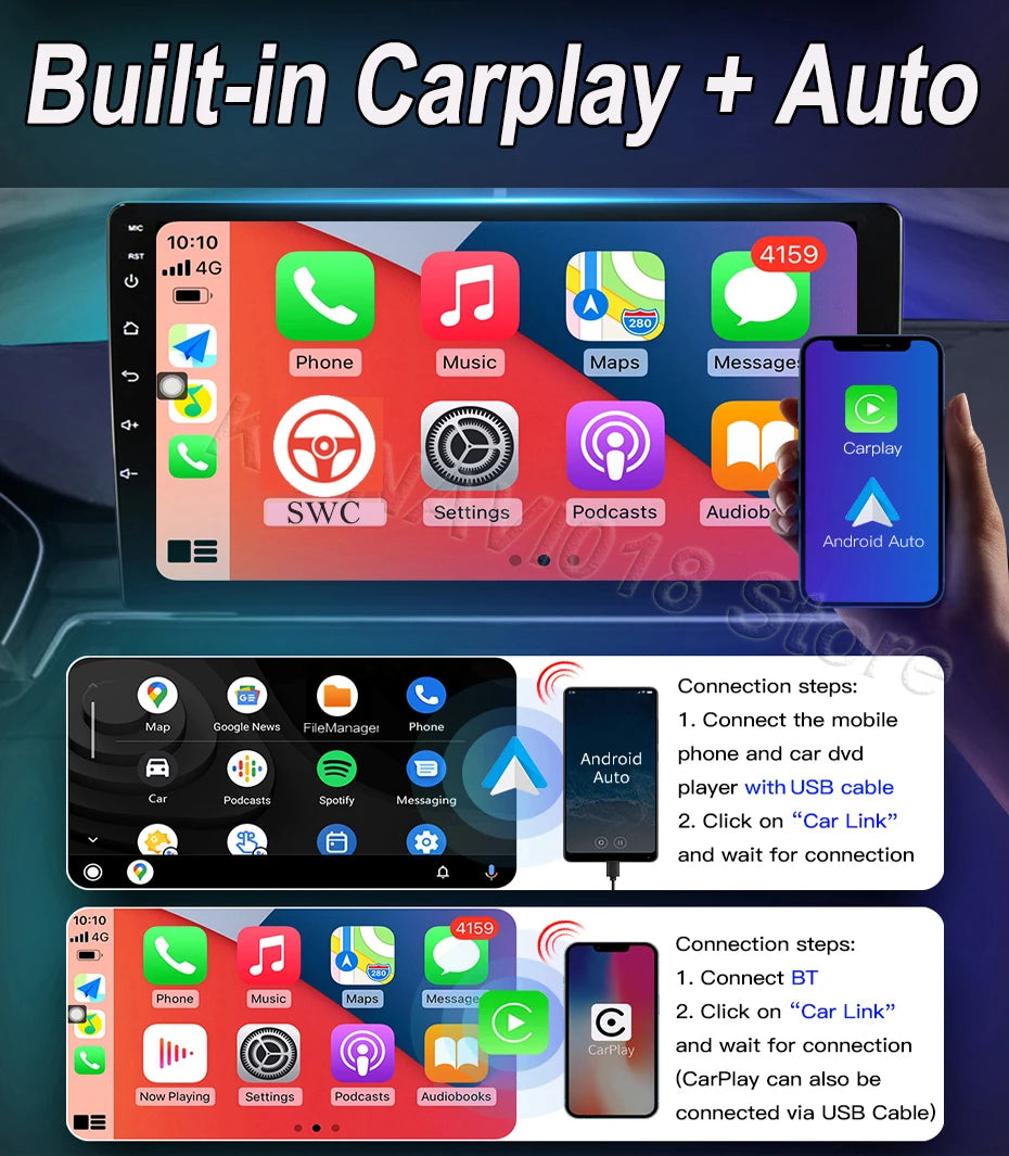 Android OS For Honda Accord 7 CM UC CL 2004 - 2007 Car Radio Navigation 4G WIFI BT No 2 Din DVD GPS CPU Multimedia Player
