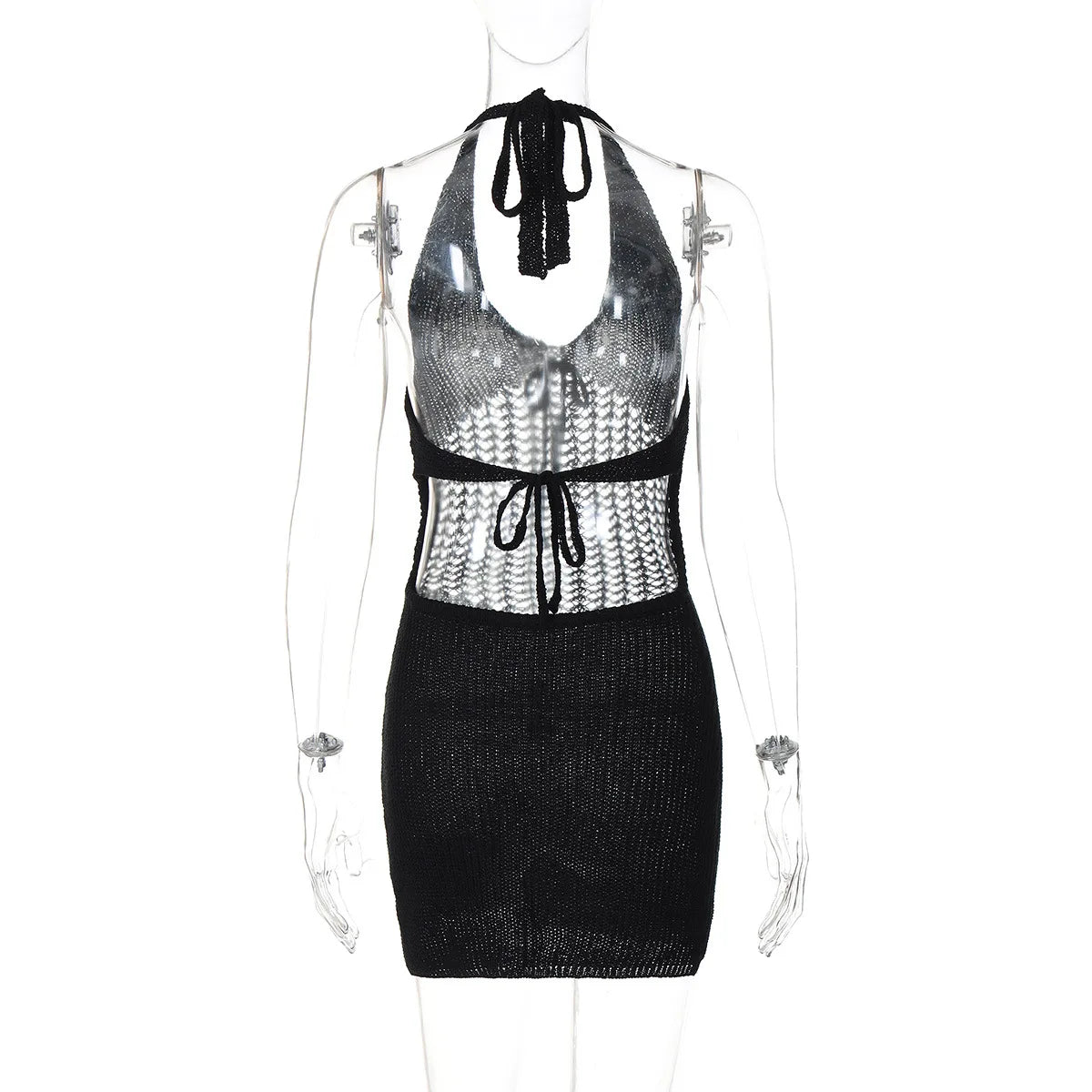 Ladies Summer Vacation Dress Women Sleeveless Backless Lace Up Halter Dresses Birthday Party Club Streetwear Woman Clothes 2025