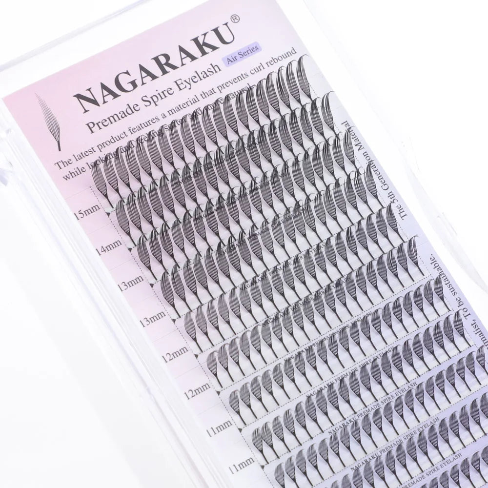 NAGARAKU Premade Spire Fairy Wings Eyelash Anime Effect Soft Plume Fluttering Eyelash Extensions Comic