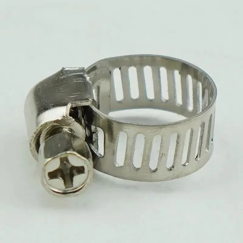 Adjustable Car Fuel Tube Pipe Clamp Stainless Steel Screw Band Hose Clamps Worm Gear Plier Tools Faucet Water Pipes Fasteners