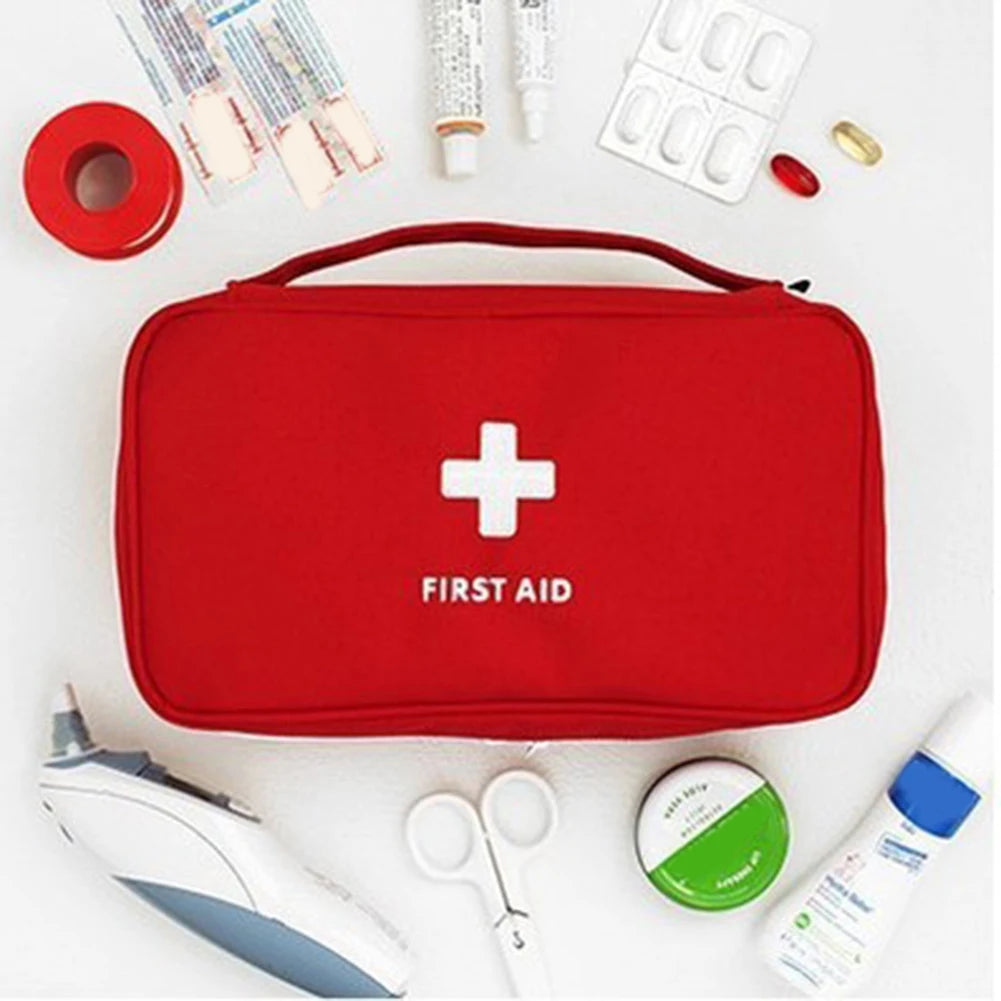 Home Medicine Bag Portable Travel First Aid Kit Medical Emergency Kit Organizer Outdoor Medicine Pill Storage Carrying Case Bag