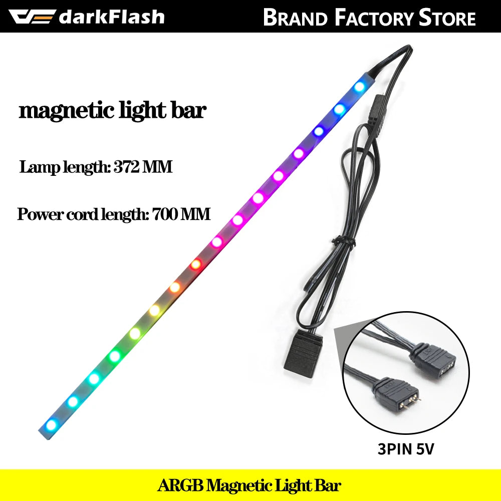 Aigo AR12PRO Computer Case Fan Ventoinha PC magnetic light bar 120mm RGB Fan 4pin PWM CPU Cooling Fan 3p5v Argb 12cm Ventilador