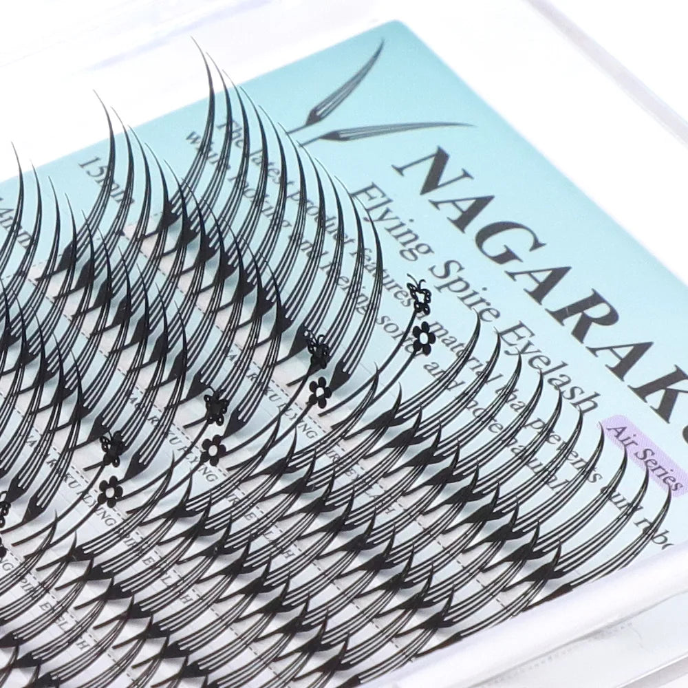 NAGARAKU Premade Spire Fairy Wings Eyelash Anime Effect Soft Plume Fluttering Eyelash Extensions Comic