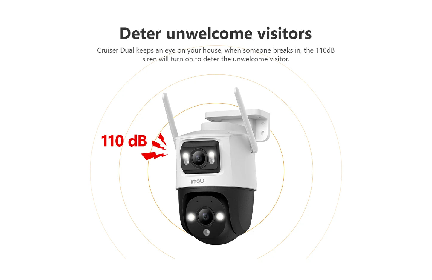 IMOU Cruiser Dual 8MP Dual Lens Outdoor PT Camera Home Security IP Camera AI Human & Vehicle Detection Surveillance Camera