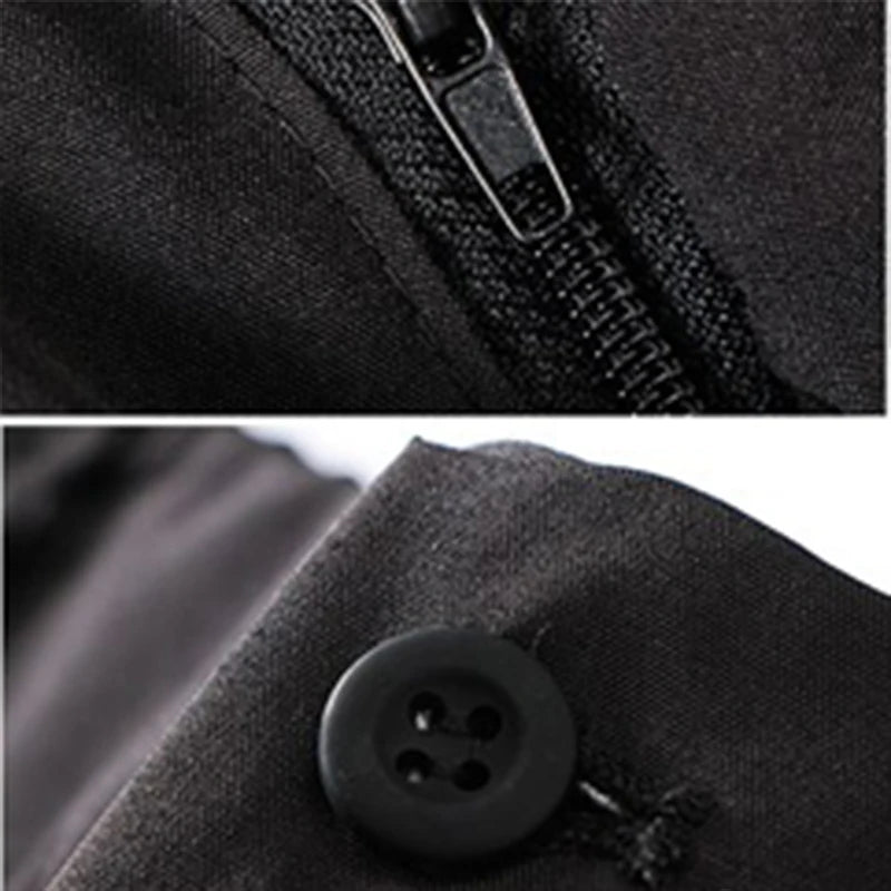 Men Slight Strech Breathable Casual Pants Male Korean Style Quick Drying Slacks Pants Chic Comfortable Formal Trousers