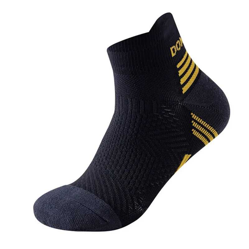 2023 Professional Marathon Running Sock Men Women Sports Fitness Thickened Cushioned Short Tube Low Cut Boat Ankle Socks