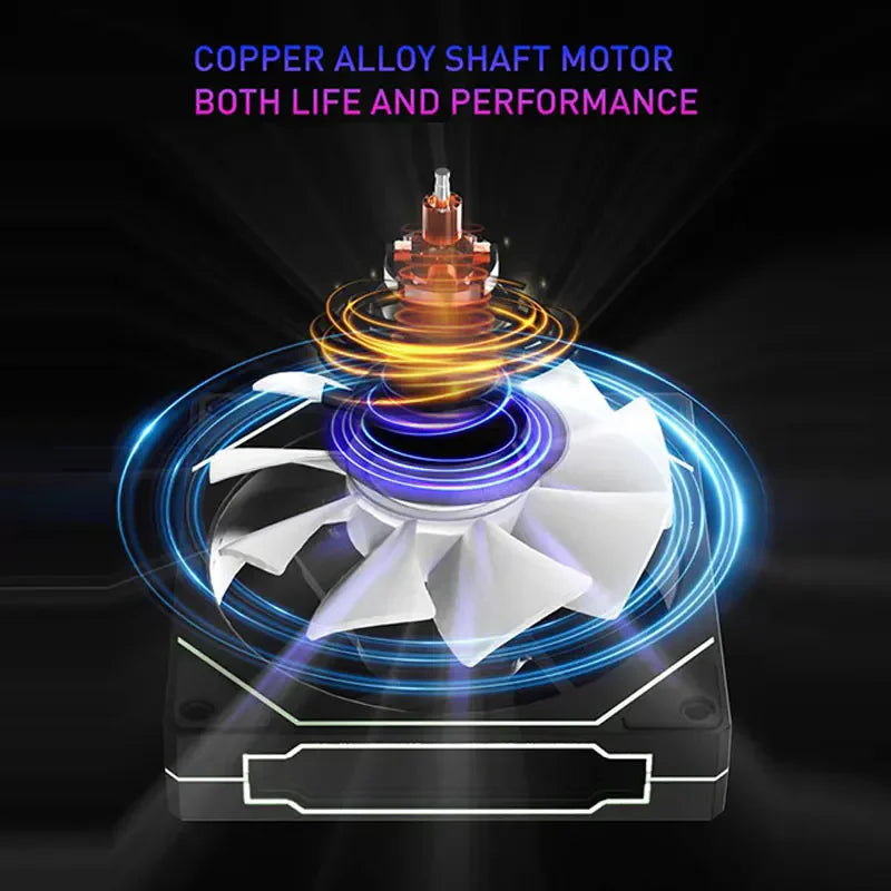 ICE Whale Prism 4 PRO PC Case Fan 120mm  ARGB Cyclic Mirror Light Effect PWM 800-1800RPM CPU Cooler ventilador