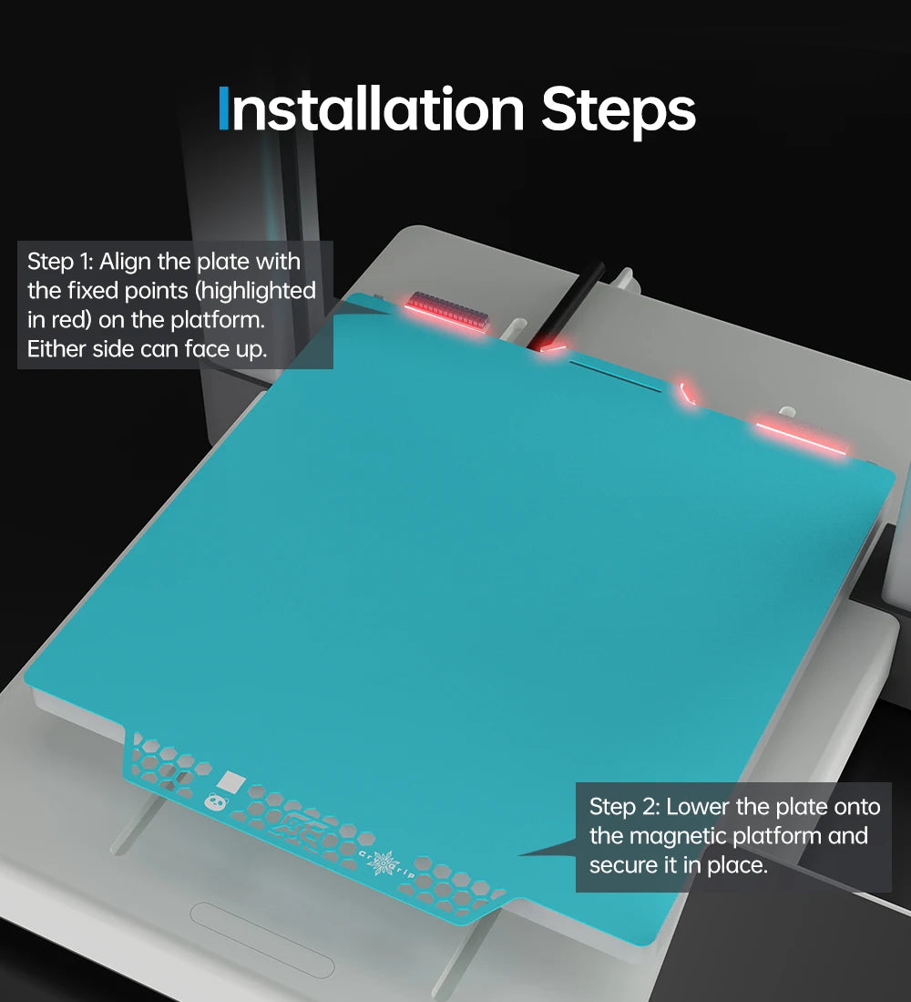 BIQU Panda Build Plate CryoGrip Pro for Bambu X1/P1/A1/A1 mini Printers Double-Sided Low Energy Printing Composite Honeycomb