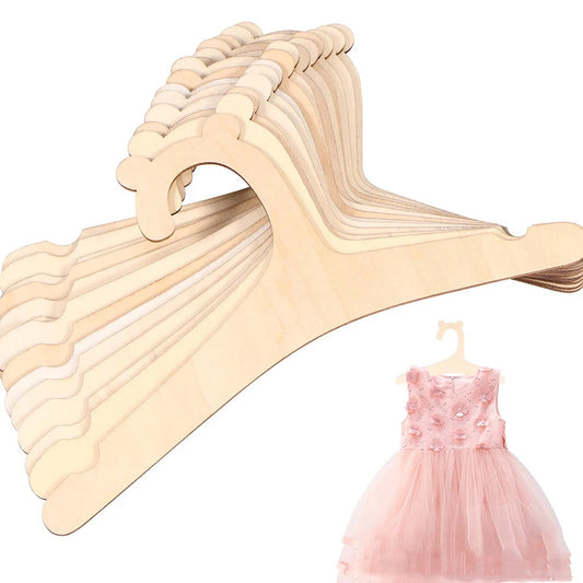 10 Pcs Wooden Hanger For Baby Clothes Natural Wood Hanger For Baby Clothes Hanger Rack Room Nursery Decor For Kids