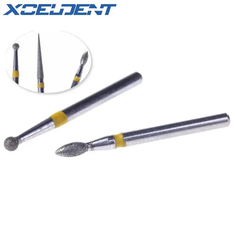 10pcs/box FG High-speed Handpiece Bur Set Grinding Bit Drill Bit Emery Bur Polishing Bur Grinding Bit Dental Polishing Tool