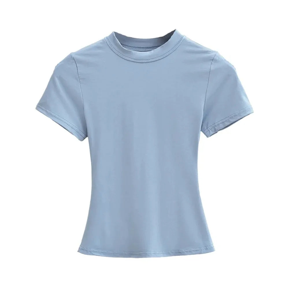 High Quality Casual T shirt Slim Short Sleeves