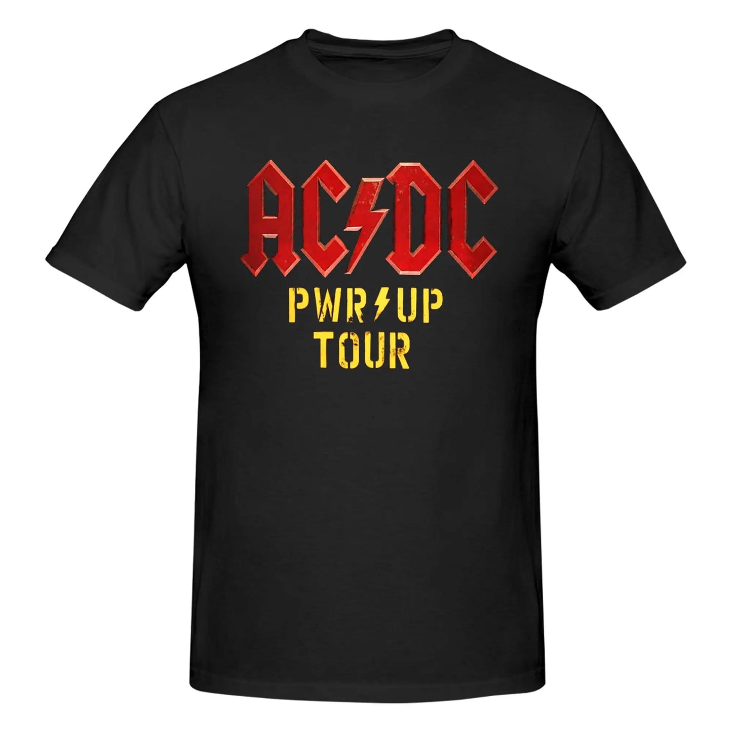 AC Pwr Up World Tour DC EUROPE 2025 Graphic Print T Shirts for Men Women  Pure Cotton  Tee Shirt Clothes