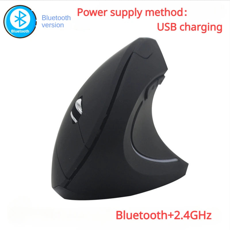 Original ihoyi Wireless Mouse Vertical Wired USB Mouse Ergonomic Luminous 2.4G Mute Photoelectric Bluetooth Game Mouse