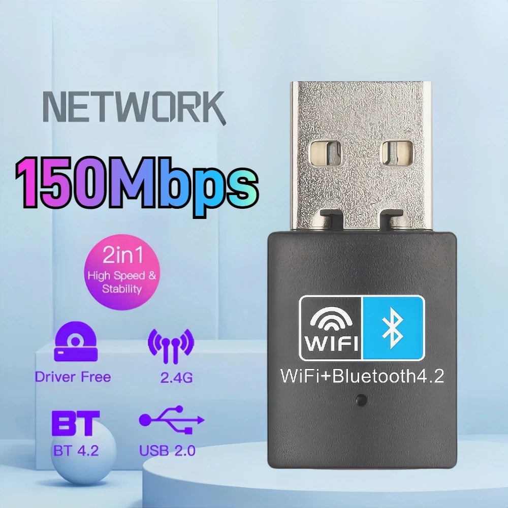 WIFI 6 AX900 4 Antennas USB WiFi BT 5.4 Adapter 2in1 Dongle Wireless Wlan External Network Card for Windows 10/11 Driver Free
