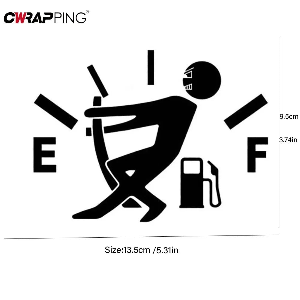 Car Stickers Pull Fuel Tank Pointer Reflective Vinyl Funny Sticker High Gas Decal Fuel Gage Empty Stickers Decal Auto Exterior