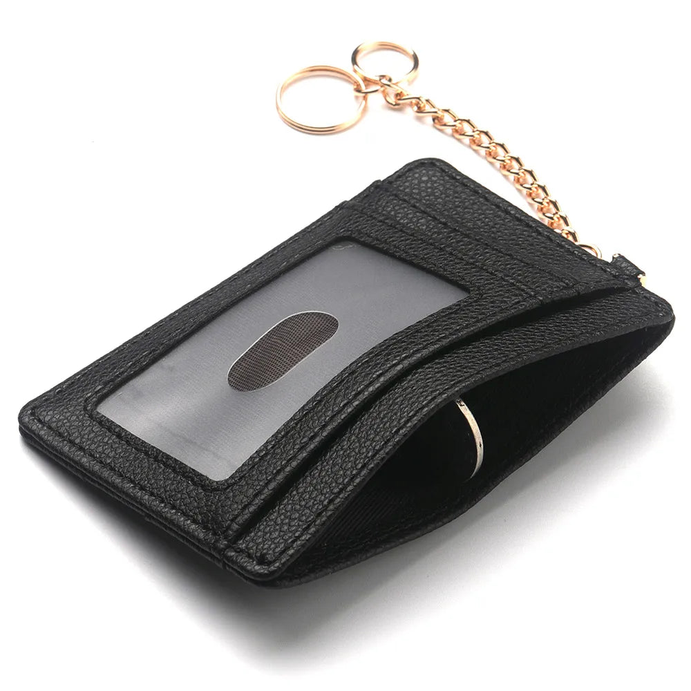 Minimalist And Slender Credit Card Holders And Transparent ID Windows Slim Card Case Wallet Women Men Business Card  Cover