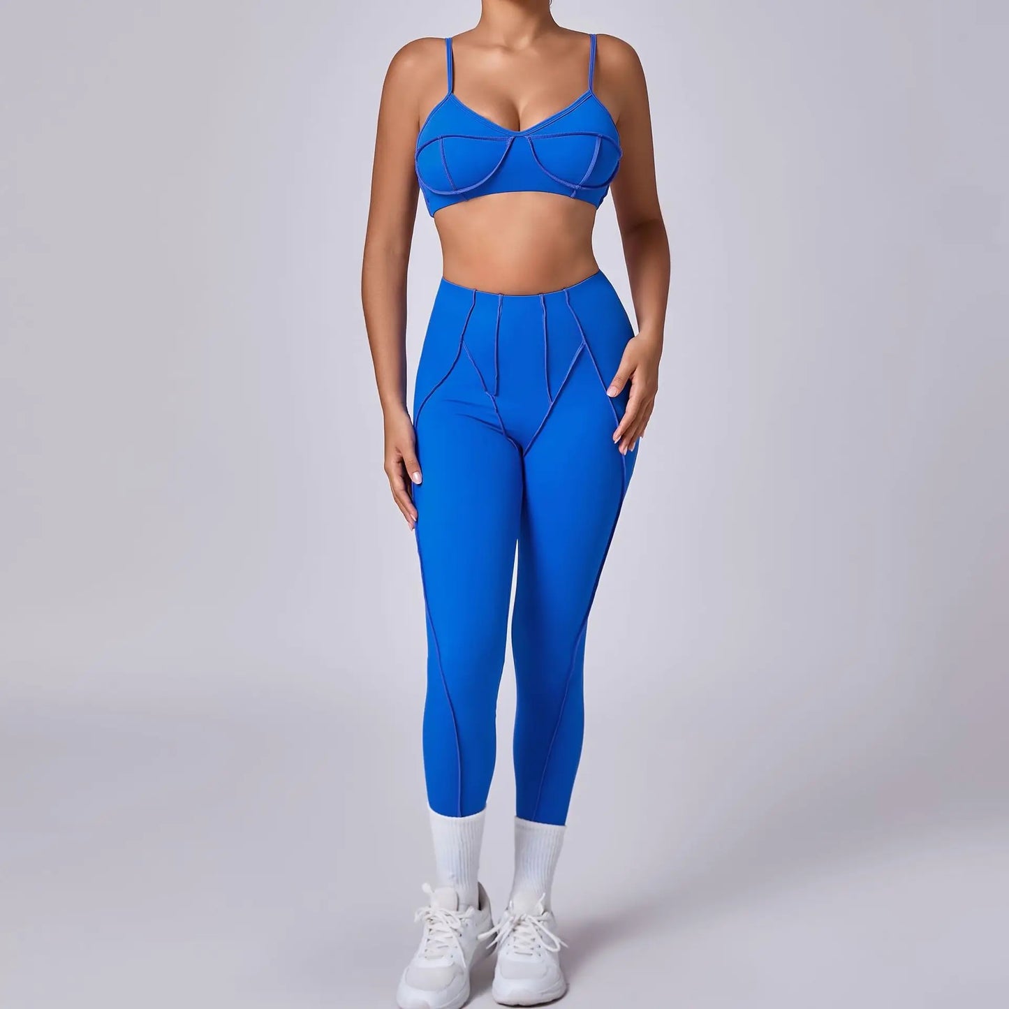 New Yoga Set Women Tracksuit Workout Legging Athletic Suit Gym Push Up Legging Fitness Bra Sports Wear Active Wear
