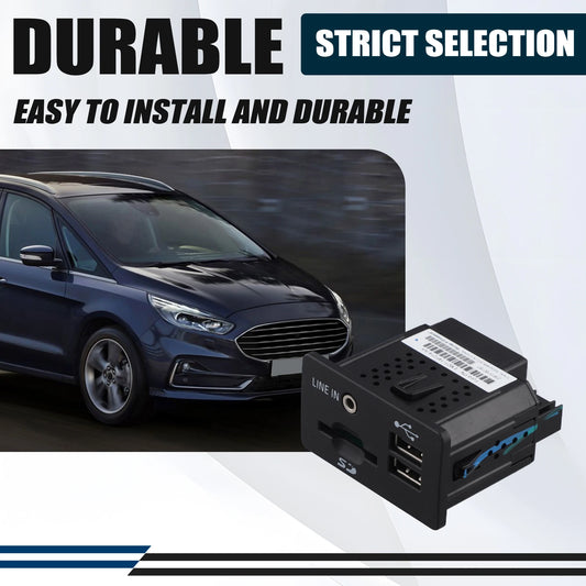 B45A-Car USB Connector Aux & SD Card Port For Ford S-MAX 2016 EM2T-14F014-AB