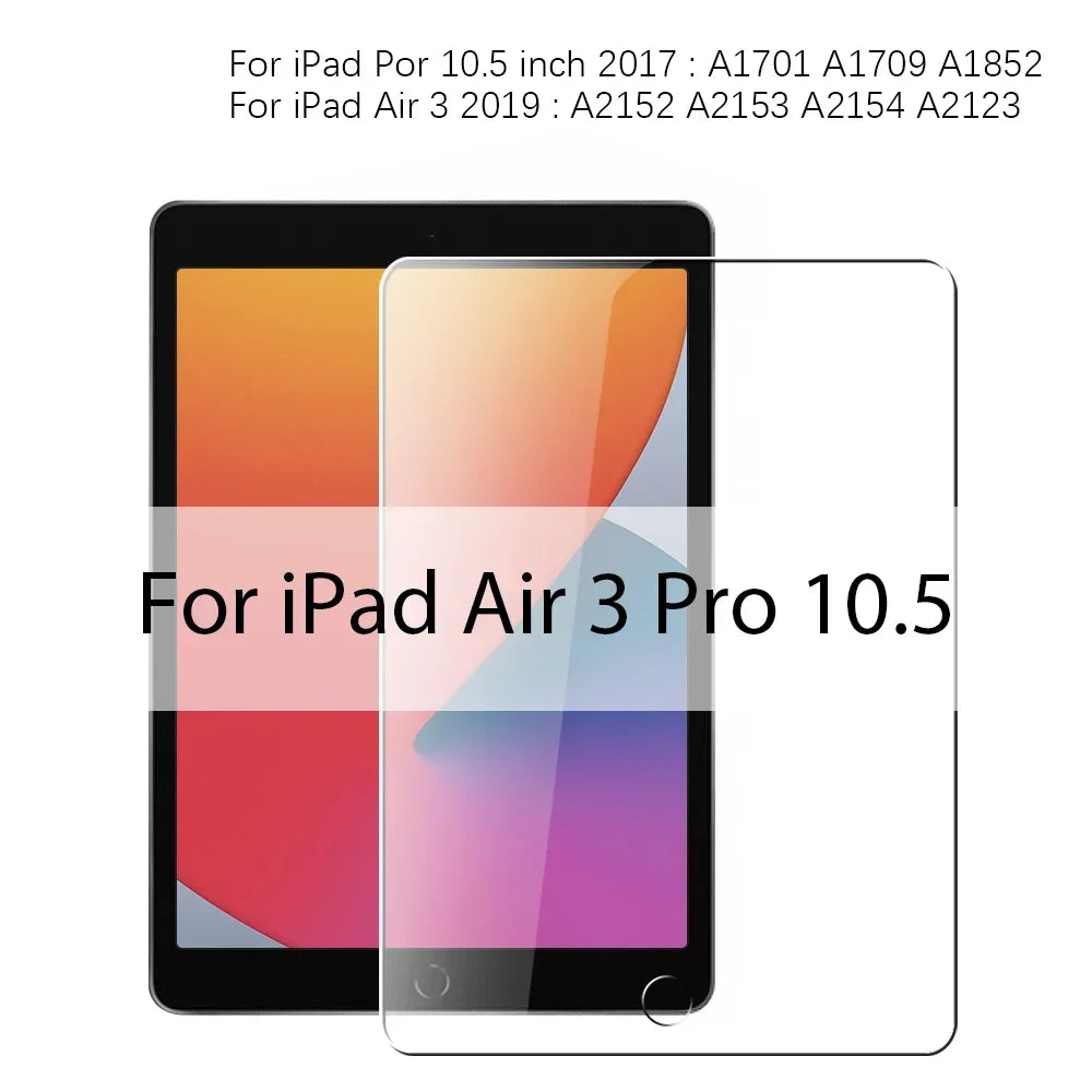 3PCS Tempered Glass For Ipad Pro 13 12.9 11 6th M4 M2 2024 Air 5 4 3 2 1 9 9th 10 10th Gen Mini 6 10.9 10.2 9.7 Screen Protector