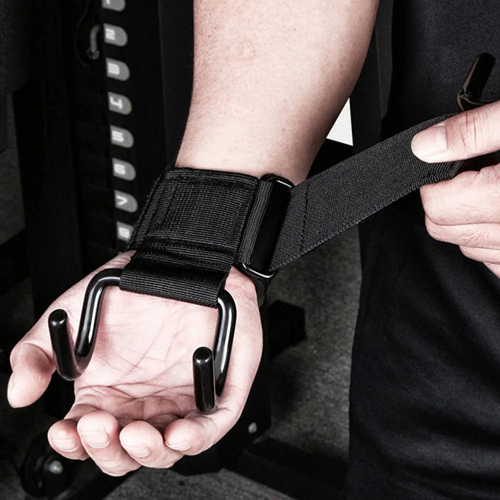 Lifting Power Hook Wrist Strap Heavy Duty Weight Lifting Hooks with Padded Gym Sports Strength Training Horizontal Bar Exercise