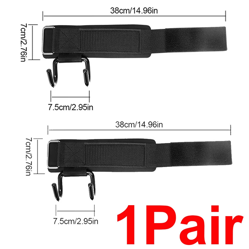 Lifting Power Hook Wrist Strap Heavy Duty Weight Lifting Hooks with Padded Gym Sports Strength Training Horizontal Bar Exercise