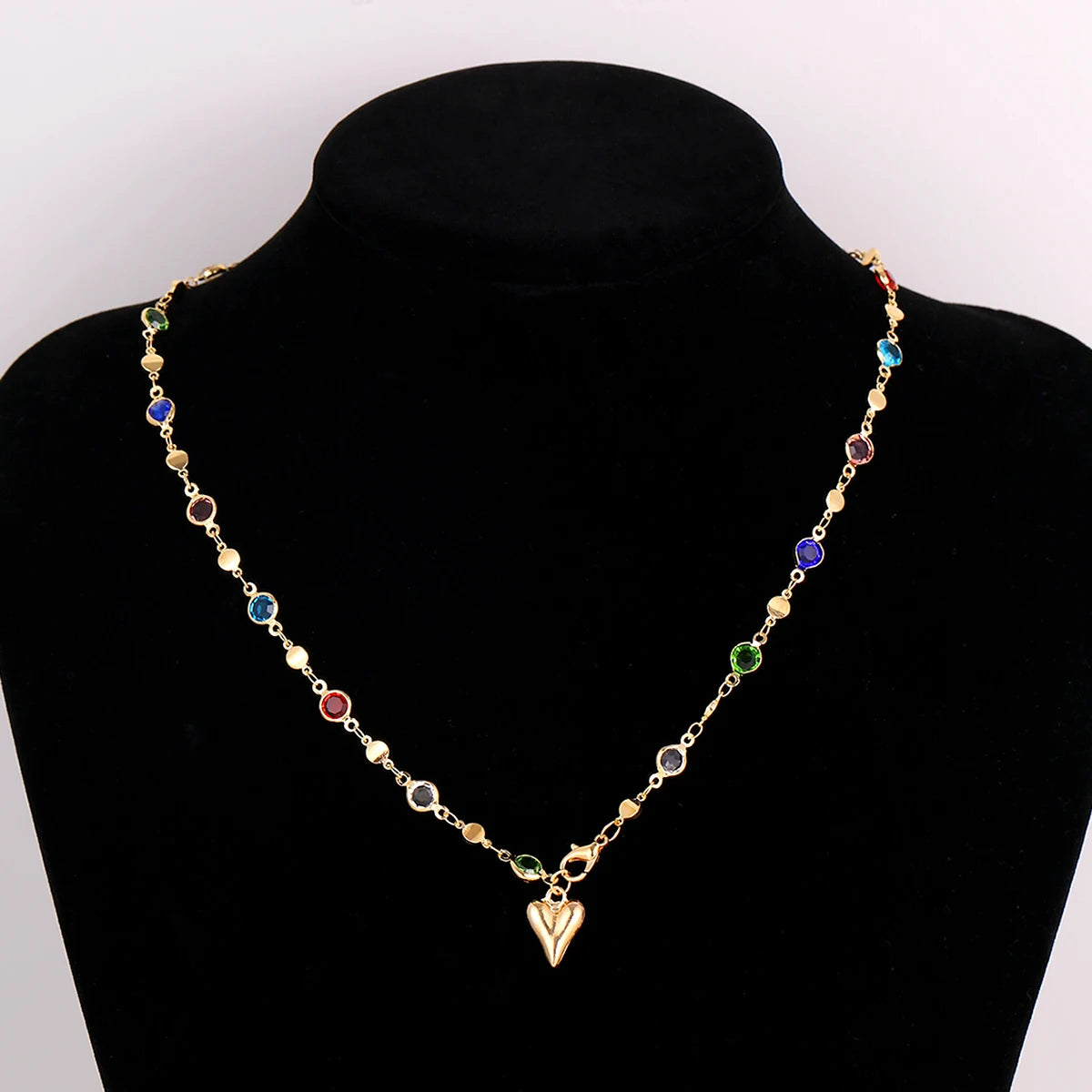 Boho Statement Y-Shape Chain Necklaces for Women Flower Starfish Heart Crystal Pendant Necklace Summer Beach Fashion Jewelry