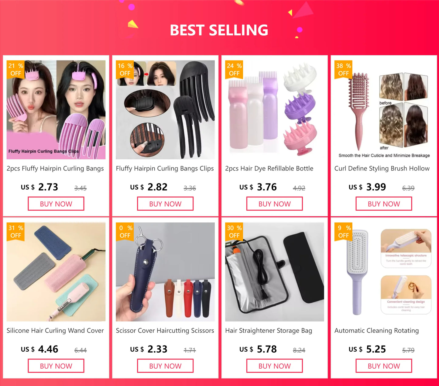 2pcs Fluffy Hairpin Curling Bangs Clips Hair Roots Volumizing Hair Clips Set Women Curling Fixed Clip Fashion Volume Hair Roller