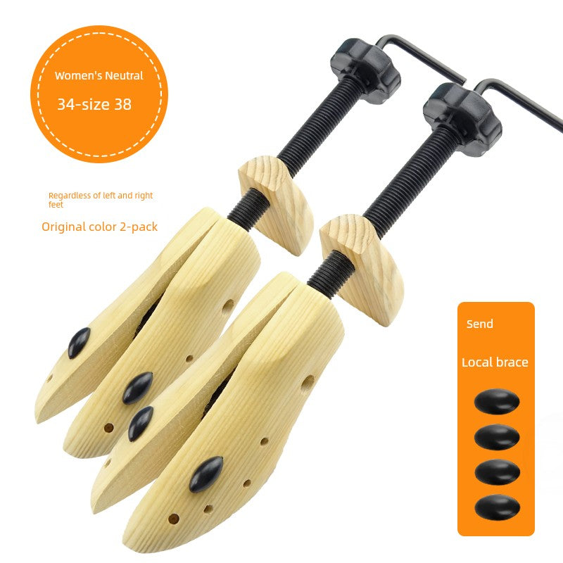 Solid Wood Shoe-Expansion Tool Men's and Women's Universal Shoe Stretcher Support Large Expander Width Expander Adjustable Shoe Stretcher Tool to Make Shoes Bigger