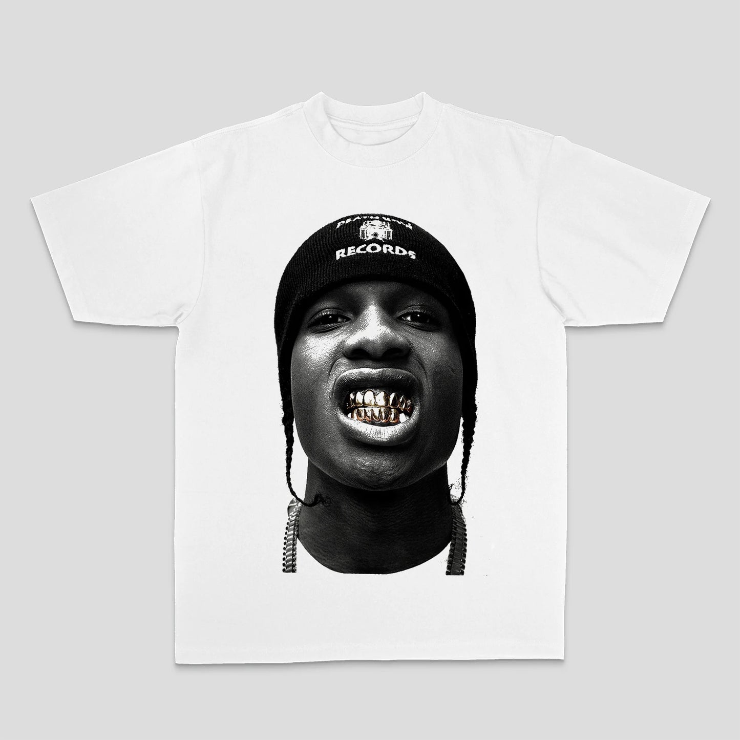 ASAP Hip Hop Rap Rap American Street Print Loose Breathable Crew Neck T-shirt Summer New Men's and Women's Streetwear