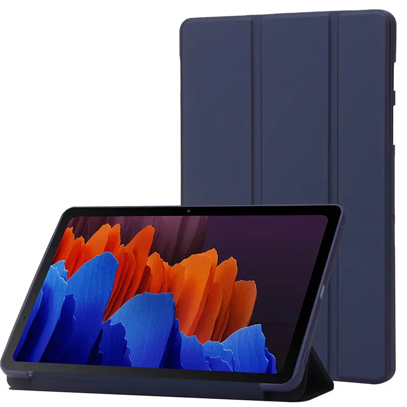 For Samsung Tab A9 Plus Case 11 inch Trifold Leaher Soft Back Stand Tablet Funda For Galaxy Tab A9 Plus Case Coque SM-X210 X216