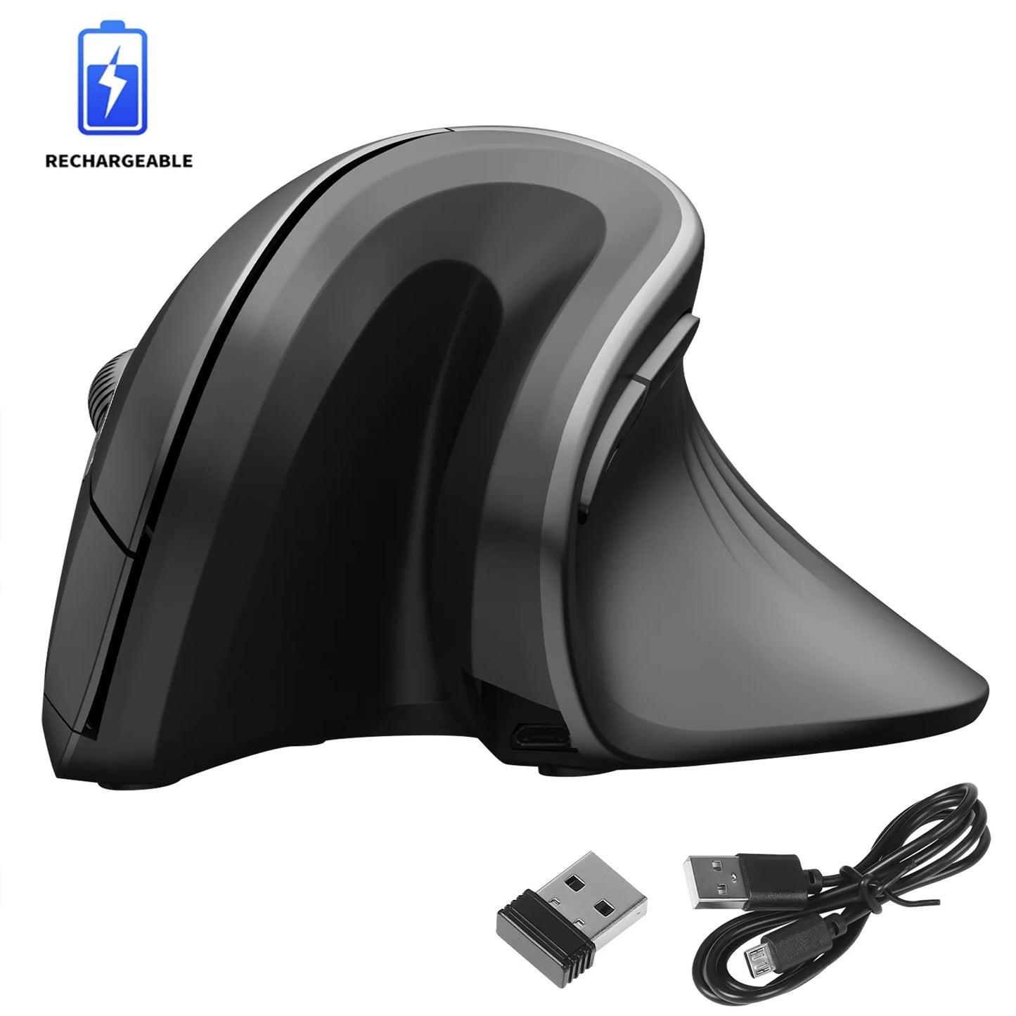 Ergonomic Vertical Mouse 2.4GHz Wireless Rechargeable Gaming Mause Mice USB Optical Wired Mouse For Laptop PC Computer Office