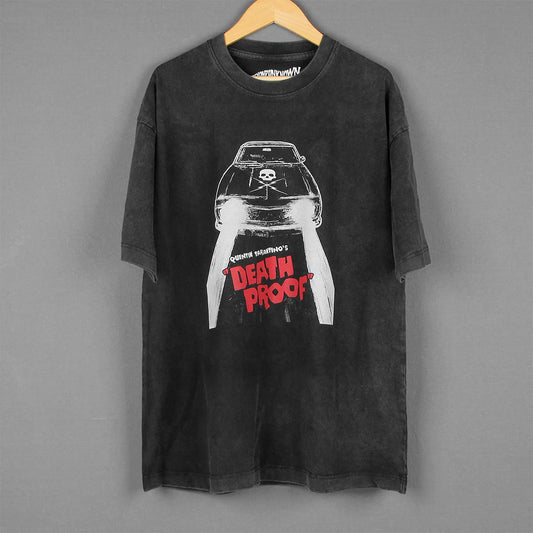 Death Proof T-Shirt Movie Grindhouse Planet Terror From Dusk Till Dawn Quentin Men Summer Washed Long Sleeves Cotton Tee Shirt