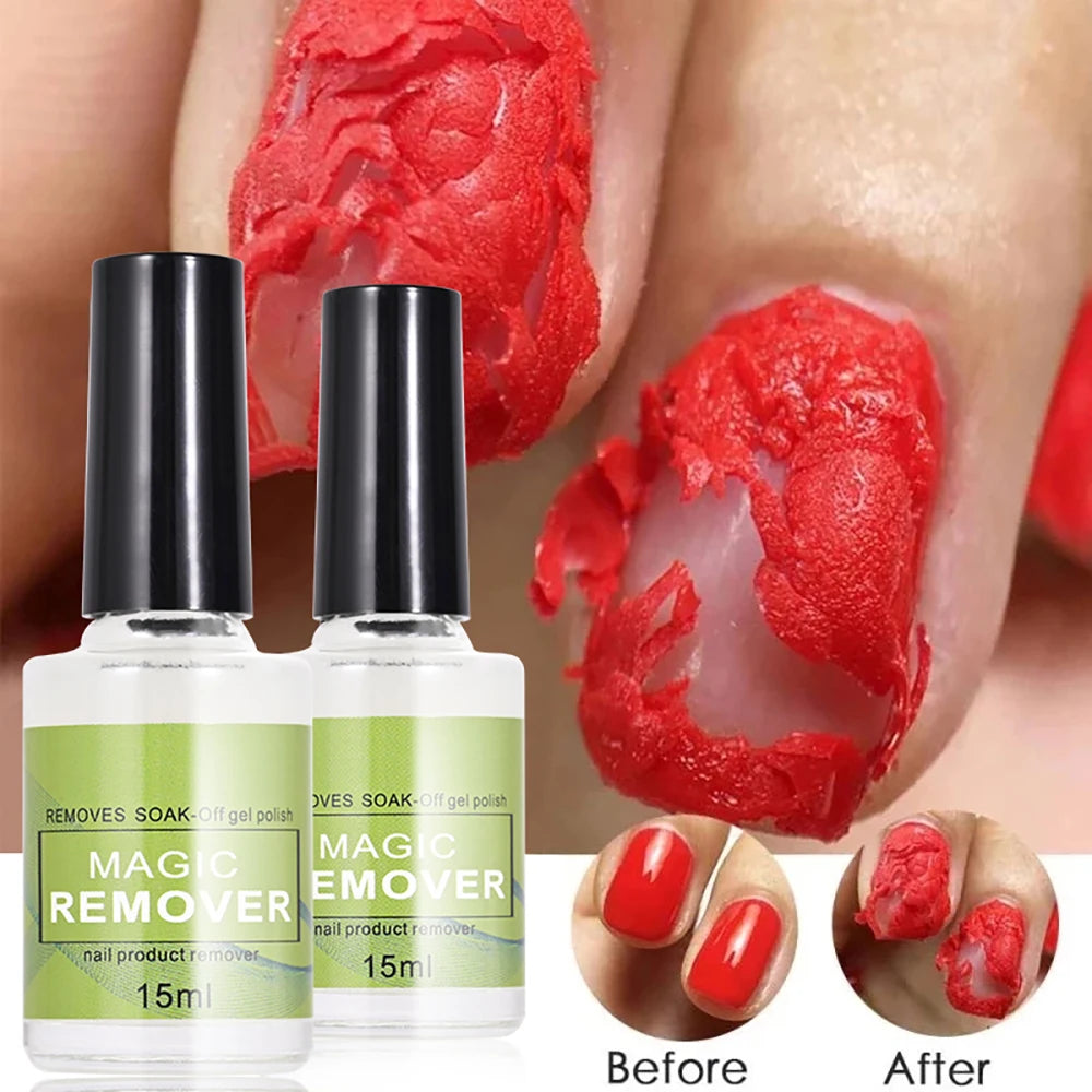 15ML Magic Nail Gel Polish Remover UV Gel Polish Fast Remove Semi Permanent Varnish Soak-Off Polish Cleamer Glue Nails Art Tools