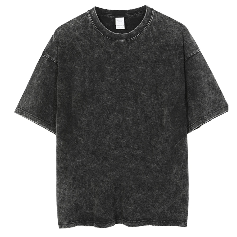 Singer Lana Del Rey Washed T-Shirt Harajuku Men Women Retro Short-Sleeve Fashion T-Shirts Oversized Cotton Tees Streetwear