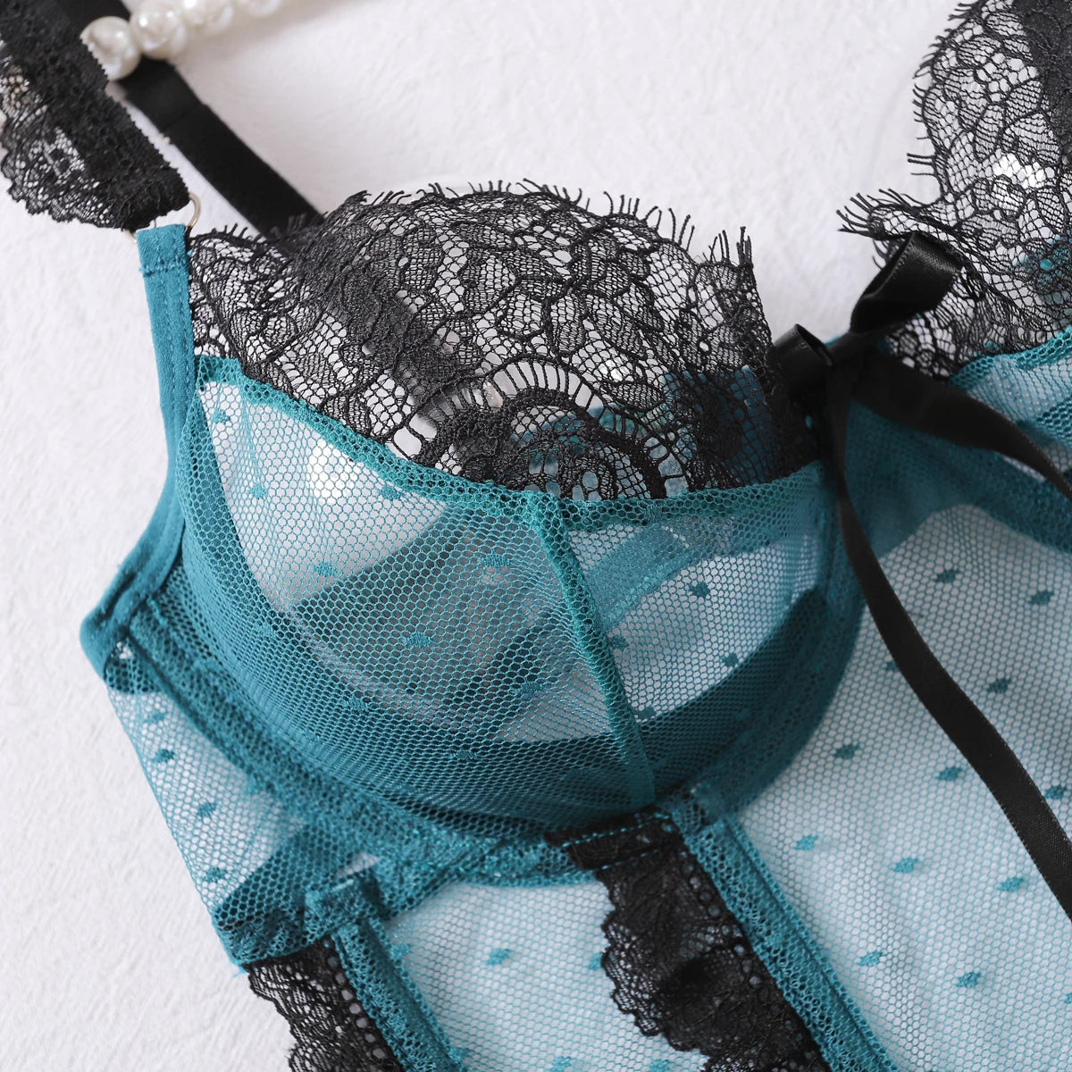 MUZISKAT Maid Lingerie Patchwork Lace Transparent Backless BodySuit Seductive Underwear Sexy Below Set Naked Woman Erotic Outfit