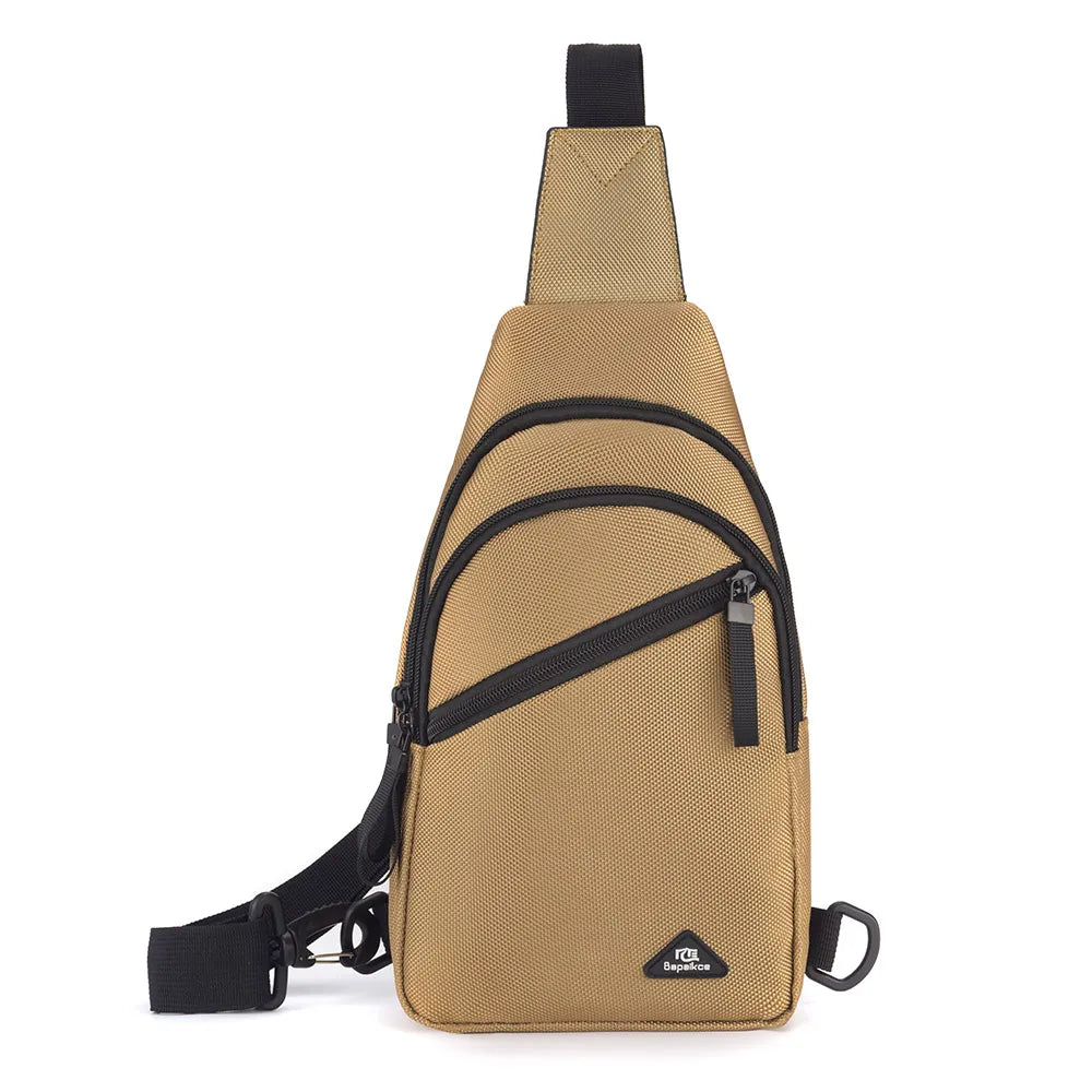 Chest Bag Men's Single Shoulder Crossbody Bag Large Capacity Oxford Cloth Outdoor Travel Backpack Men's Chest Bag