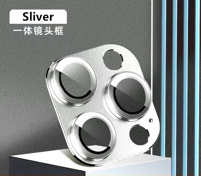 Metal Camera Protector For iPhone 16 Pro Max 16Pro 16Plus15 14 Pro Max Alloy Case Back Lens Tempered Glass Cover Protective Cap