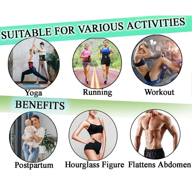 Waist Cincher Trimmer Men Waist Trainer Belt Back Support Wrap Fitness Gym Body Shaper Belt Slimming Belly Corset Workout Girdle