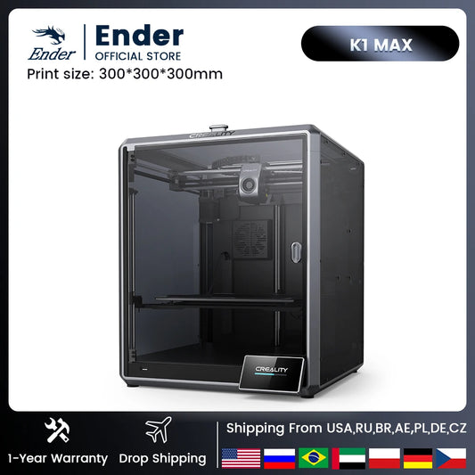 Creality K1Max 3D Printer 600mm /s Printing Speed Dual-gear Direct Drive Extruder 300x300x300MM，K2Plus Combo NEW Recommend