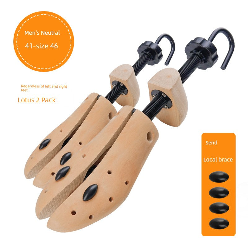 Solid Wood Shoe-Expansion Tool Men's and Women's Universal Shoe Stretcher Support Large Expander Width Expander Adjustable Shoe Stretcher Tool to Make Shoes Bigger
