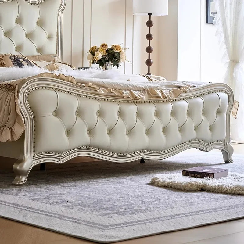Double Girls Bed Design European Beauty Multifunctional Storage Bed Luxury King Size Sun Letti Matrimoniali Bedroom Furniture