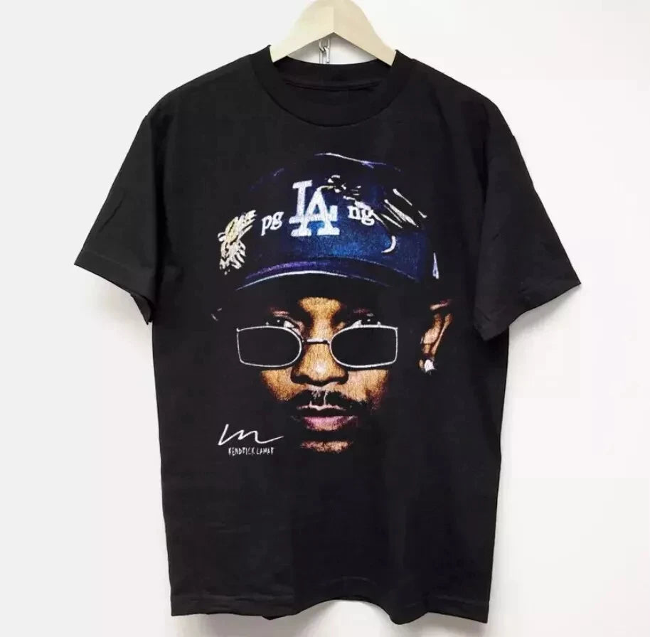 Kendrick Lamar T-Shirt Vintage Rap T-Shirt Hip Hop Shirt Unisex Fan Gift Summer New Men's Women's Cotton Top