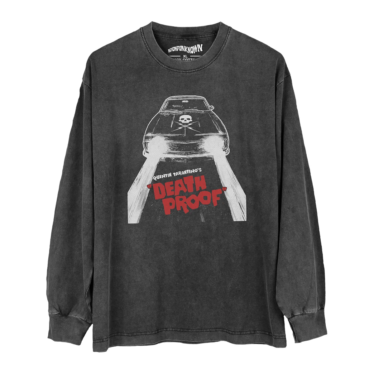 Death Proof T-Shirt Movie Grindhouse Planet Terror From Dusk Till Dawn Quentin Men Summer Washed Long Sleeves Cotton Tee Shirt