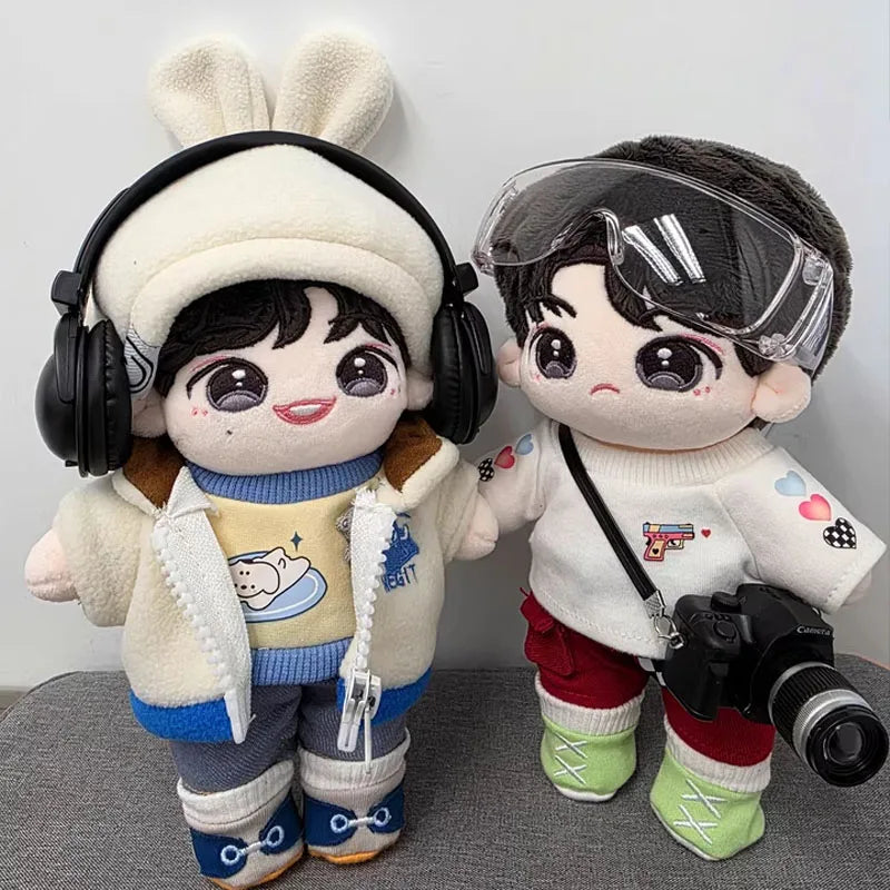 20cm Love Deep Space Anime Character Cosplay Dress Up Casual Clothing Set Accessorie Plush Toy Cotton Doll Kid Birthday Toy Gift