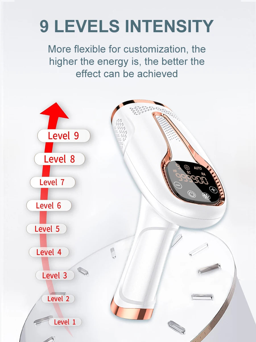 Upgraded Laser Hair Removal Cooling 3in1 At-Home Rejuvenation Acne Remove Painless Permanent Hair Remove for Women IPL Epilator