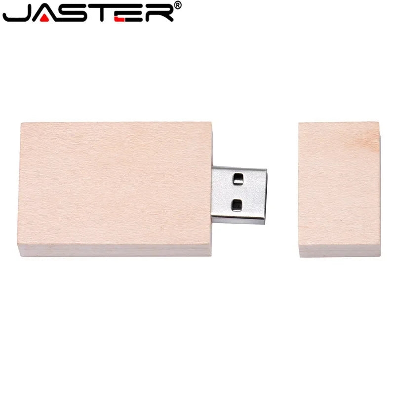 JASTER 1PCS free custom logo walnut maple wood Photo Album usb+Box usb flash drive Pendrive 8GB 16GB 32GB Wedding gift box