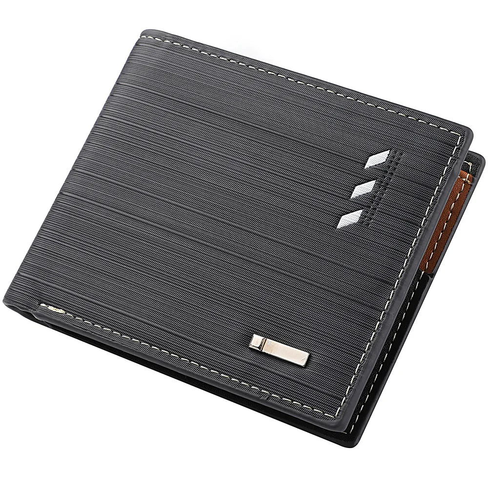 Men's Short PU Leather Wallet, Multi-slot Credit Card Holder Men's Wallet, Casual Wallet for Men