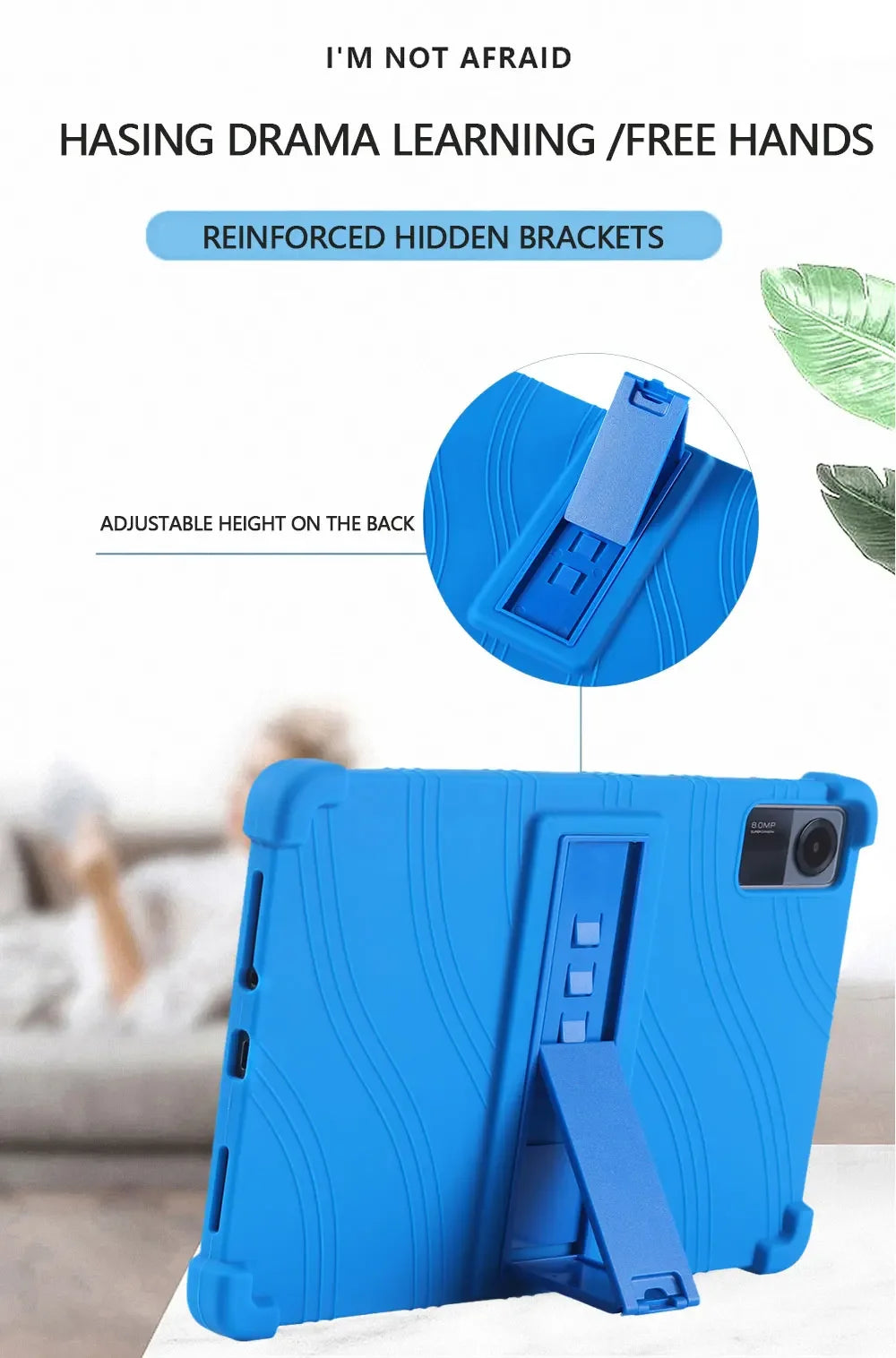 For Xiaomi RedMi Pad SE 11 inch 2023 Kids Case Tablet Shockproof Cover for RedMi Pad SE 11''Soft Silicon Stand Protective Shell