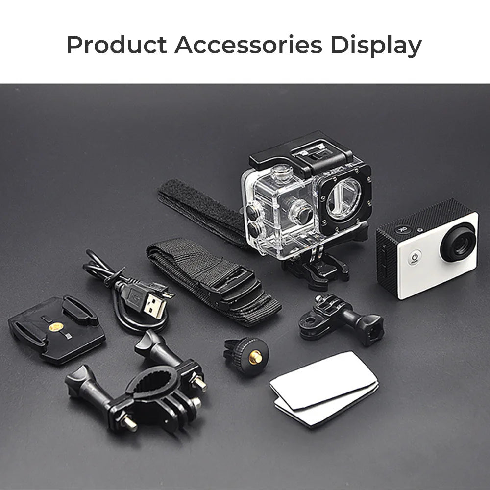 Full HD 1080P Waterproof Camera 2.0 Inch Camcorder Sports DV Go Car Cam Pro Mini Sports DV Camcorder With Cam Accessories