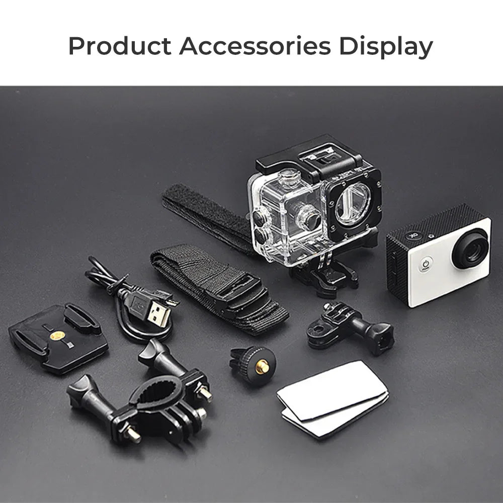 Full HD 1080P Waterproof Camera 2.0 Inch Camcorder Sports DV Go Car Cam Pro Mini Sports DV Camcorder With Cam Accessories